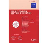 Droit et pratique des voies d'exécution 2022/2023 10ed 10ème édition - Serge Guinchard - Dalloz - relié - Etude