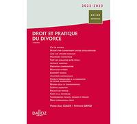 Droit et pratique du divorce 2022/2023. 5e éd.