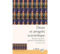 Droit et progrès scientifique