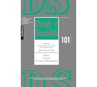 Droit et societe n 101-2019 Année 2019 - Collectif - Lgdj - broché - Revue