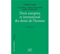 Droit européen et international des droits de l'homme Frédéric Sudre (Auteur), Laure Milano (Auteur), Béatrice Pastre-Belda (Auteur), Aurélia Schahmaneche (Auteur)
