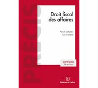 Droit fiscal des affaires 2025/2026 24ème édition - Olivier Débat - Dalloz - broché - Etude
