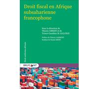 Droit fiscal en Afrique subsharienne francophone