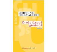 Christophe de La Mardière – Droit fiscal général – Étude – Broché