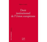 Droit Institutionnel De L'union Européenne