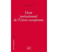 Droit Institutionnel De L'union Européenne