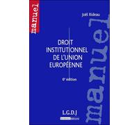 Droit Institutionnel De L'union Européenne