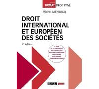 Droit International Et Européen Des Sociétés