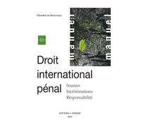 Droit International Pénal - Sources, Incriminations, Responsabilité