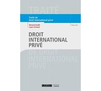Droit international privé 2022 - Bernard Audit - Lgdj - broché - Etude
