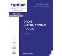Droit international public 14ème édition - Emmanuel Decaux - Dalloz - broché - Etude