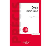 Droit maritime 14ème édition - Philippe Delebecque - Dalloz - broché - Manuel