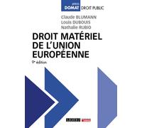 Droit matériel de l'Union européenne - Louis Dubouis - Lgdj - broché - Etude