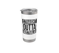 DROIT OUTTA AUSTRALIE Gobelet isotherme en acier inoxydable double paroi