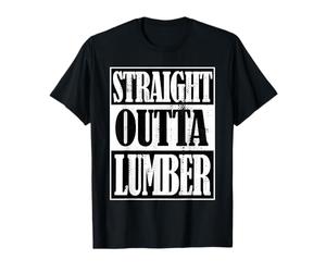 Droit Outta Bois Drôle Construction Tarifs de Travail du Bois T-Shirt