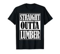 Droit Outta Bois Drôle Construction Tarifs de Travail du Bois T-Shirt Graphique avec Valeur