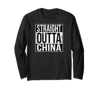Droit Outta Chine Manche Longue