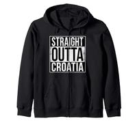 Droit Outta Croatie Sweat à Capuche