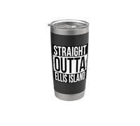 DROIT OUTTA ELLIS ISLAND Gobelet isotherme en acier inoxydable double paroi