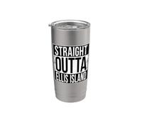 DROIT OUTTA ELLIS ISLAND Gobelet isotherme en acier inoxydable double paroi