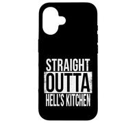Droit Outta Hell's Kitchen NY NYC Coque pour iPhone 16