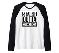 Droit Outta Hell's Kitchen NY NYC Manche Raglan