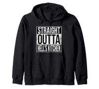 Droit Outta Hell's Kitchen NY NYC Sweat à Capuche