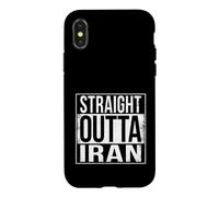 Droit Outta Iran Coque pour iPhone X/XS