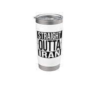 DROIT OUTTA IRAN Gobelet isotherme en acier inoxydable double paroi