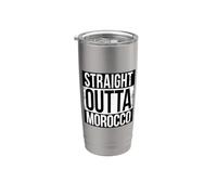 DROIT OUTTA MAROC Gobelet isotherme en acier inoxydable double paroi