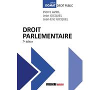 Droit parlementaire - Pierre Avril - Lgdj - broché - Etude