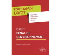 Droit pénal de l'environnement - Madeleine Lobe-Lobas - Ellipses - broché - Scolaire / Universitaire
