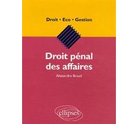 Droit pénal des affaires - Alexandre Braud - Ellipses - broché - Guide