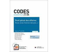 Droit Pénal Des Affaires - Edition 2024