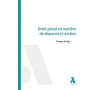 Droit pénal en matière de douanes et accises