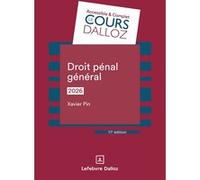 Droit pénal général 2026 Xavier Pin (Auteur)