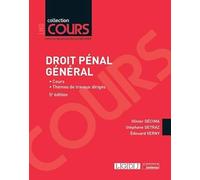 Droit pénal général: Cours - Thèmes de travaux dirigés (2022)