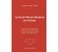 Droit Pénal Général : Fiches et Questions de Révision: Licence 2 Droit - Préparation aux examens