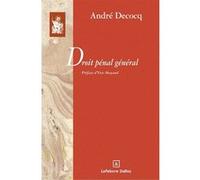 Droit pénal général - Préface d'Yves Mayaud André Decocq (Auteur)