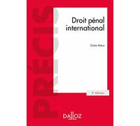Droit pénal international 3ed