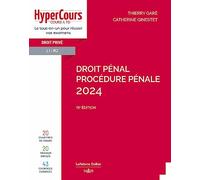 Droit pénal - Procédure pénale 2024 15ed
