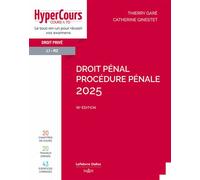 Droit pénal. Procédure pénale 2025 16ème édition - Catherine Ginestet - Dalloz - broché - Etude
