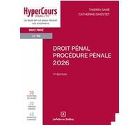 Droit pénal. Procédure pénale 2026 Catherine Ginestet (Auteur), Thierry Garé (Auteur)