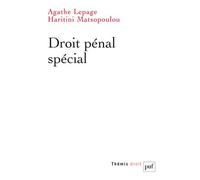 Droit pénal spécial - Haritini Matsopoulou - Puf - broché - Etude