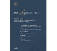 Droit & Philosophie. Volume 15