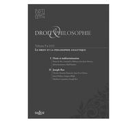 Droit & Philosophie - Volume 9, Le Droit Et La Philosophie Analytique