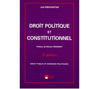 Droit politique et constitutionnel/2ed - - Joël Mekhantar - Eska - Livre
