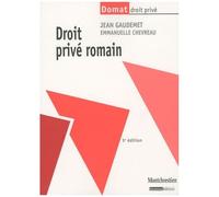 Droit Privé Romain - Domat Droit Privé 3e Édition