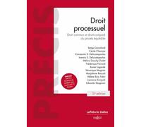 Droit processuel. Droit fondamentaux du procès 13ème édition - Edoardo Stoppioni - Dalloz - broché - Etude