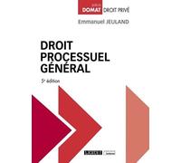 Droit processuel général 2022 - Emmanuel Jeuland - Lgdj - broché - Etude
